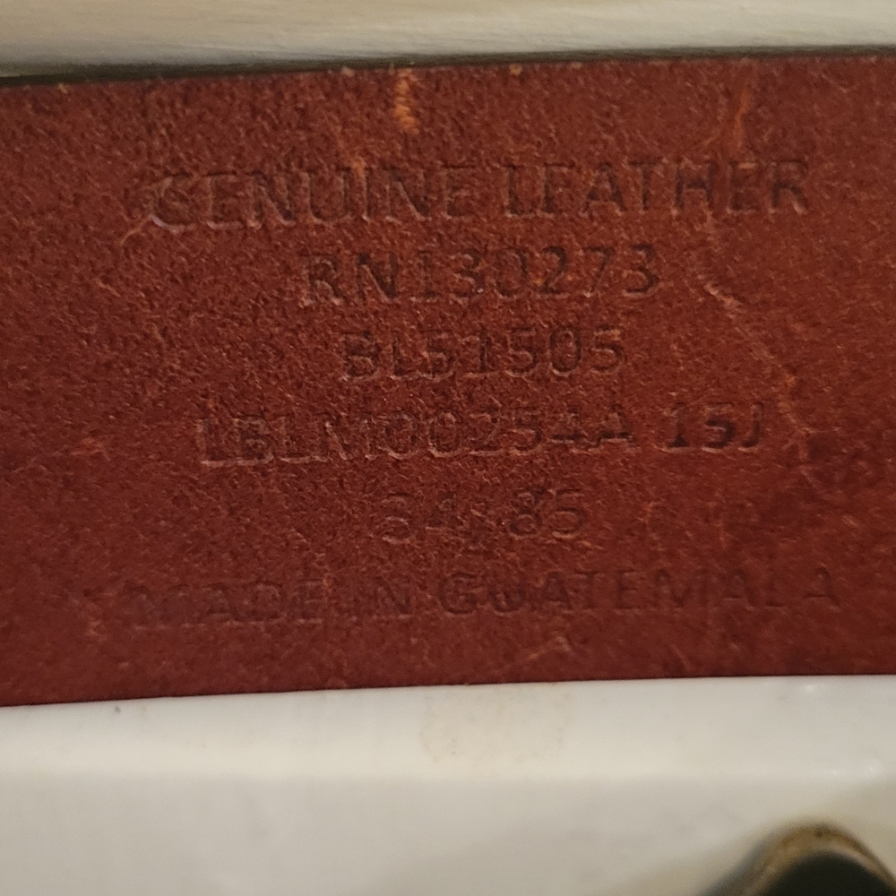 leather belt size 34 - Picture 2 of 3